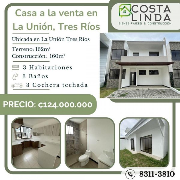 Casa a la venta en La Unión, Tres Ríos