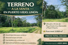Terreno en Venta en Puerto Viejo Talamanca, Limón