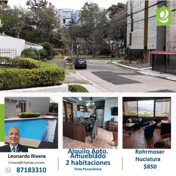 Foto Apartamento en Alquiler en Nunciatura, Rohrmoser, San José - U$D 850 - APA42729 - BienesOnLine