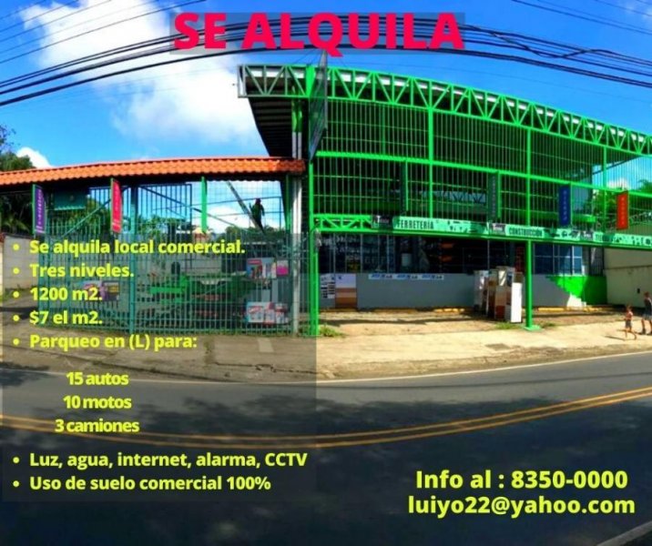 Local en Alquiler en Ciruelas Ciruelas, Alajuela