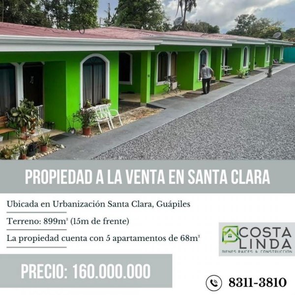 Propiedad a la venta con 5 apartamentos 