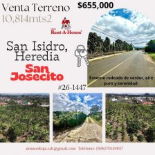 Terreno en Venta en San Isidro Heredia, Heredia